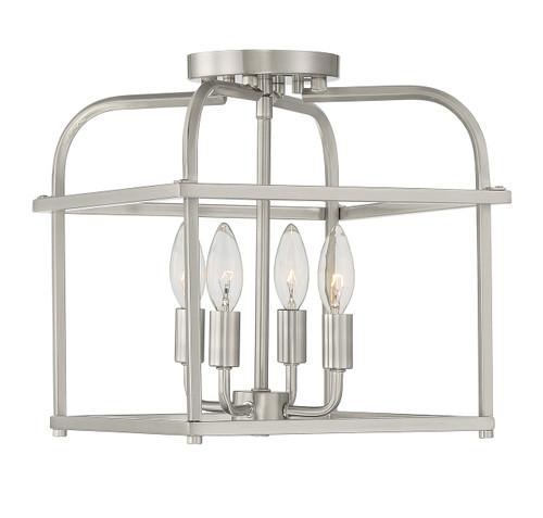 4-Light Ceiling Light in Brushed Nickel (M60061BN)