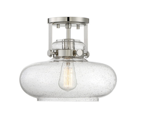 1-Light Ceiling Light in Polished Nickel (M60064PN)