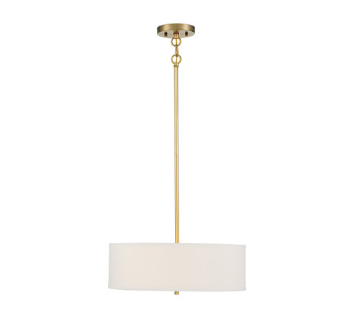 3-Light Pendant in Warm Brass (M70109NB)