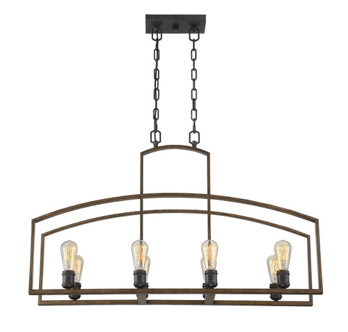 Gage 8 Light Linear Chandelier (1-6059-8-87)