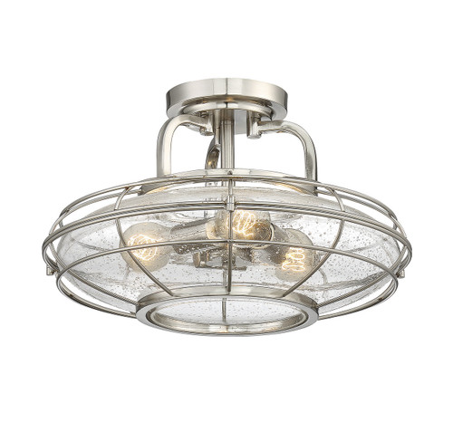 Connell 3 Light Semi-Flush (6-574-3-SN)