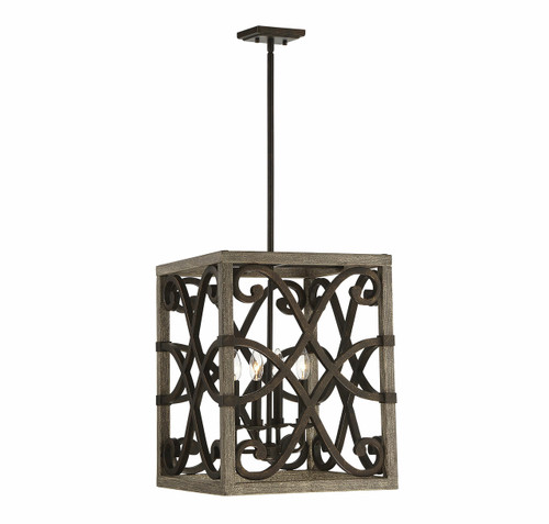 Amador 4 Light Foyer/Entry Lantern (3-9182-4-101)