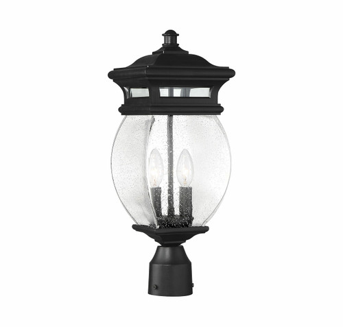 Seven Oaks 2 Light Post Lantern (5-8097-BK)