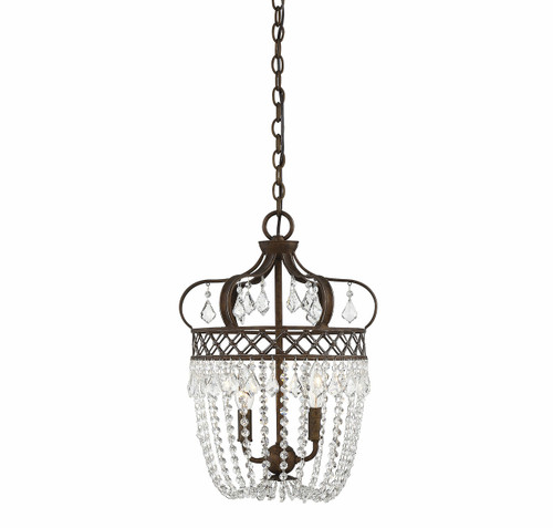 Rochelle 2 Light Crystal Pendant (7-2440-2-8)