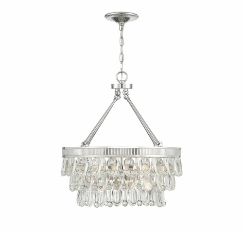 Windham 4 Light Polished Nickel Pendant (7-8700-4-109)