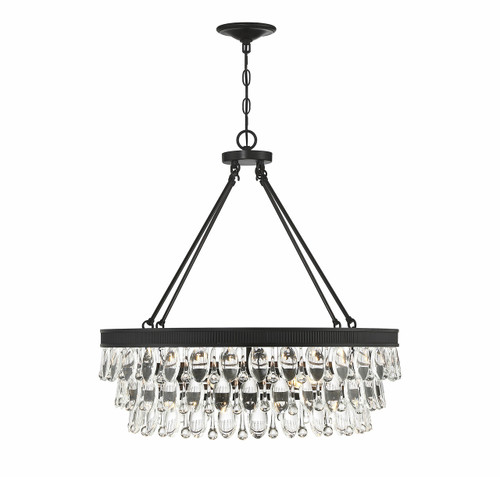 Windham 6 Light English Bronze Pendant (7-8701-6-13)