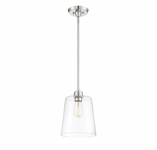 Meridian 1 Light Polished Nickel Pendant (M70081PN)