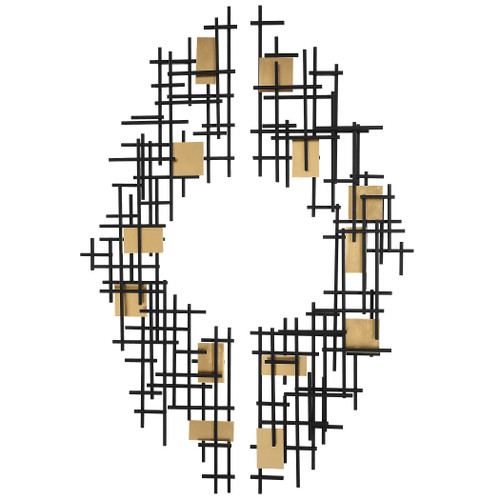 Reflection Metal Grid Wall Decor, Set of 2 (Uttermost)