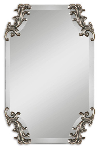 Andretta Baroque Silver Mirror (08087)