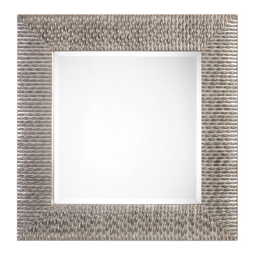 Cressida Distressed Silver Square Mirror (09135)