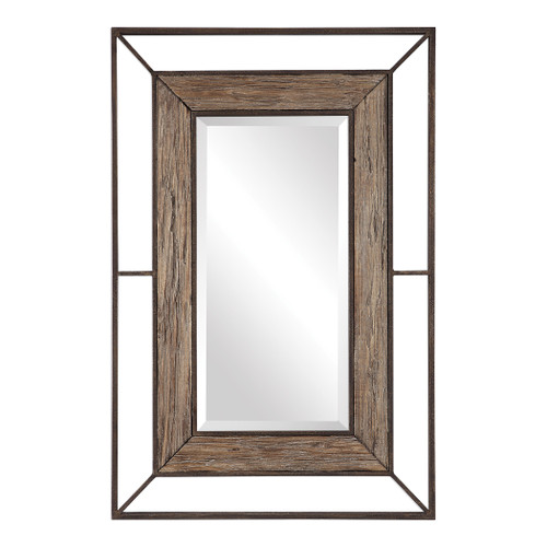 Ward Open Framed Wood Mirror (09481)