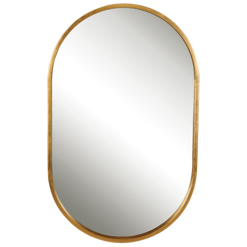 Varina Minimalist Gold Oval Mirror (09736)