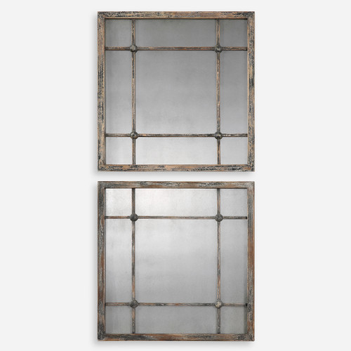 Uttermost Saragano Square Mirrors Set of 2 (13845)