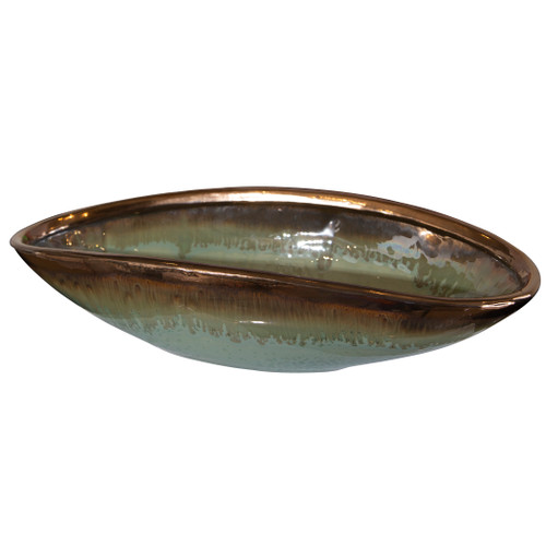 Iroquois Green Glaze Bowl (Uttermost)