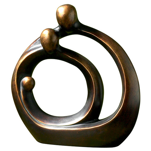 Family Circles Bronze Figurine (19439)