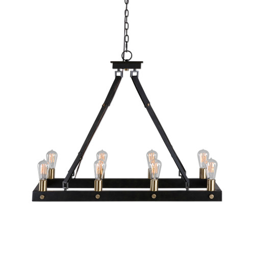Marlow 8 Light Rectangle Chandelier (21279)