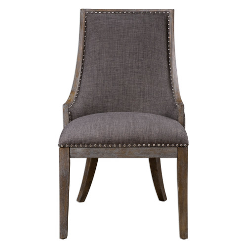 Aidrian Charcoal Gray Accent Chair (23305)