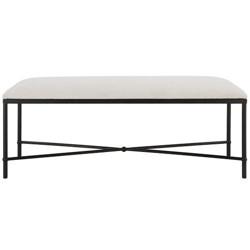 Avenham Black Framed Bench (23688)