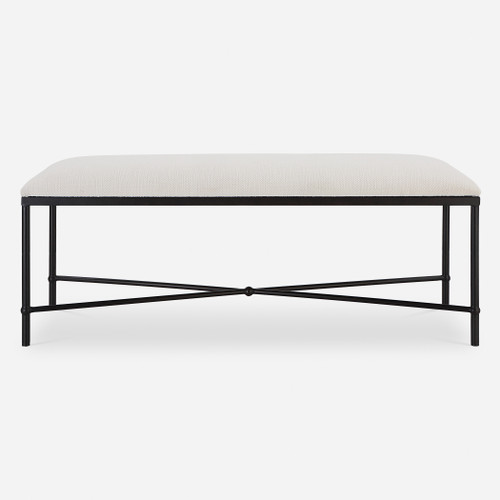 Avenham Black Framed Bench (23688)