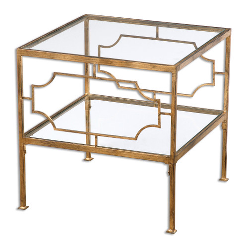 Genell Gold Cube Table (24477)