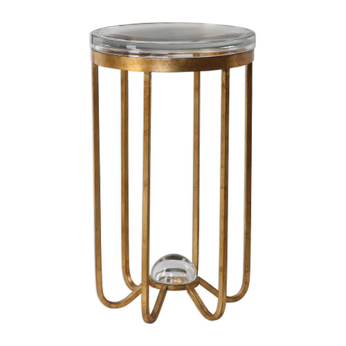 Allura Gold Accent Table (24776)