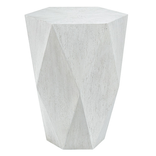 Volker White Side Table (Uttermost)