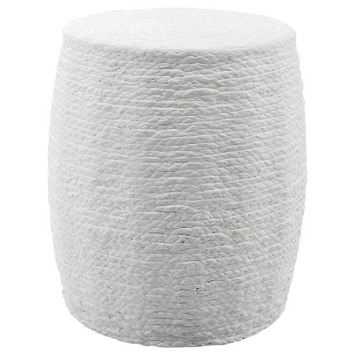 Resort White Accent Stool (25188)