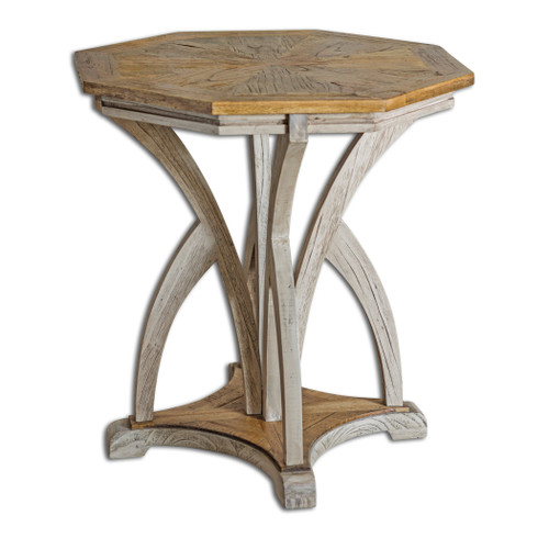 Ranen Aged White Side Table (25623)