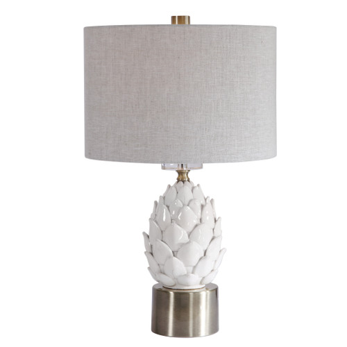 White Artichoke Table Lamp (26380-1)