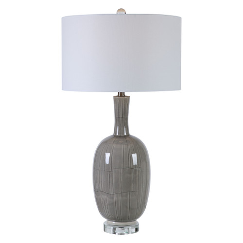 Leanna Gray Crackle Table Lamp (28279)
