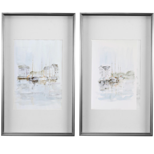 New England Port Framed Prints, S/2 (33714)