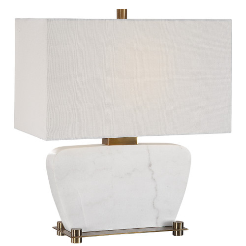 Genessy White Marble Table Lamp (27910-1)