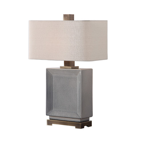 Abbot Crackled Gray Table Lamp (27905-1)