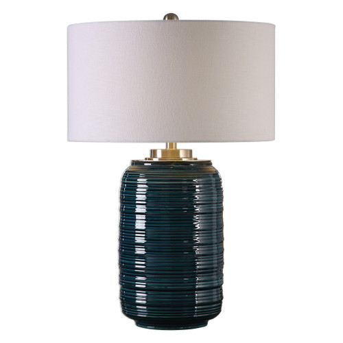 Delane Dark Teal Table Lamp (27520)