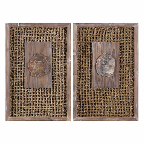 Endicott Petrified Wood Panels Set/2 (04126)