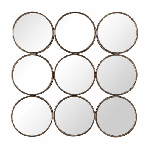 Devet Welded Iron Rings Mirror (09426)