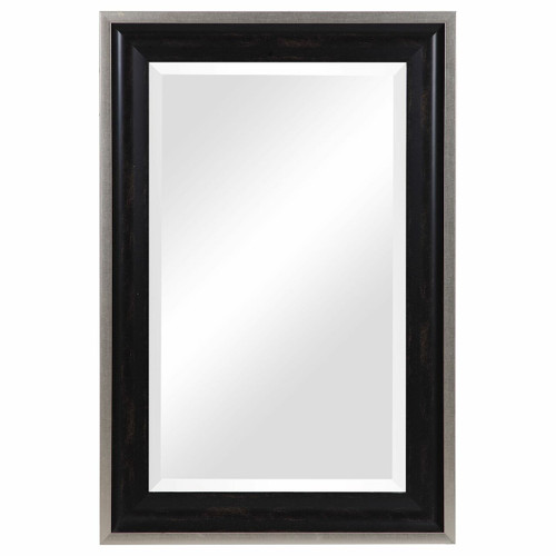 Groveland Rustic Black Mirror (09614)