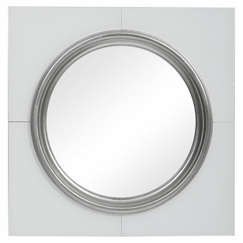 Gouveia White Square Mirror (09681)