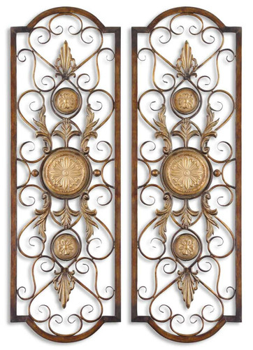 Micayla Antique Metal Panels, Set/2 (13475)
