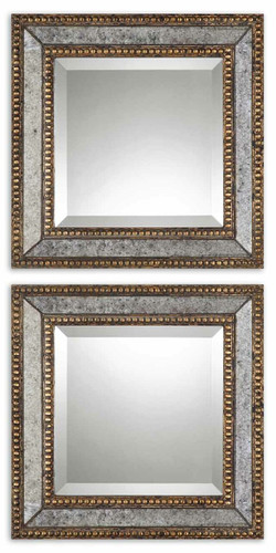 Norlina Squares Antique Mirror Set/2 (13790)