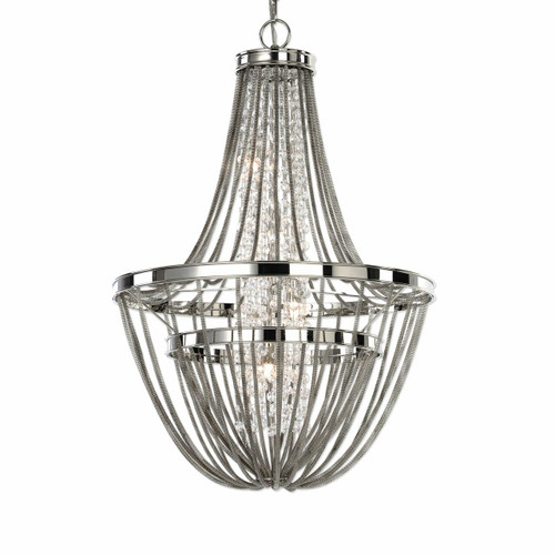 Couler Polished Nickel 4 Light Chandelier (21302)