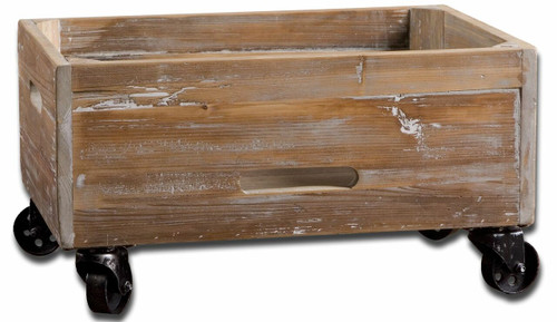 Stratford Reclaimed Wood Rolling Box (24247)