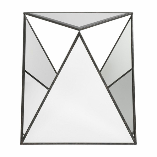 Hilaire Tripod Mirrored Accent Table (24791)