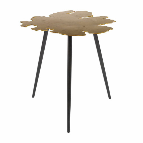 Linden Gold Leaf Accent Table (24862)