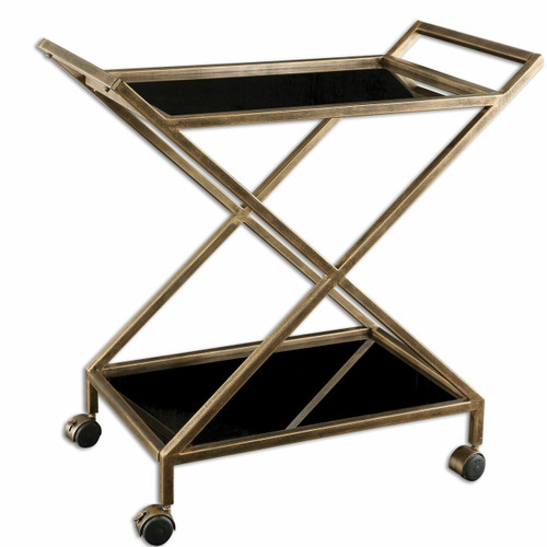 Zafina Gold Bar Cart (25013)