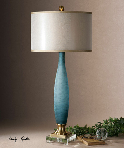 Alaia Blue Glass Table Lamp (26582-1)