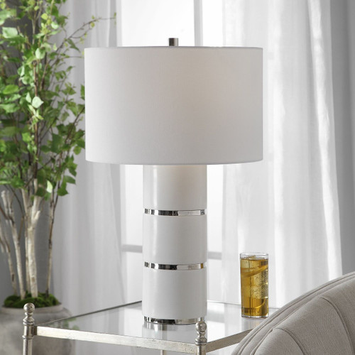 Grania White Marble Table Lamp (28215)