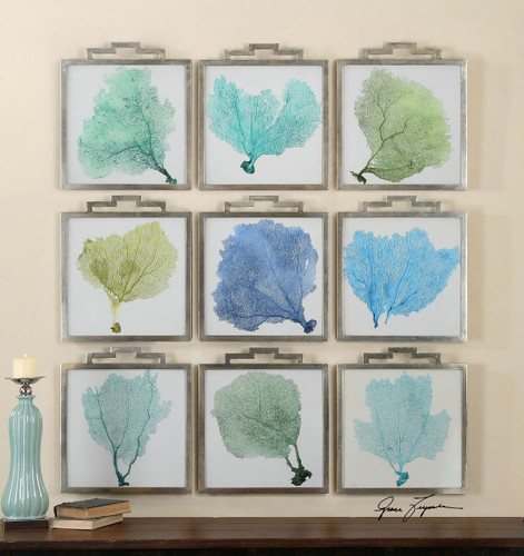 Sea Fans Framed Art S/9 (35239)