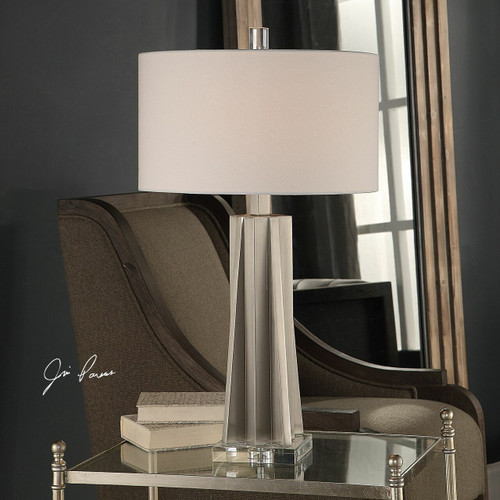 Uttermost Trinculo Brushed Nickel Lamp (27827)