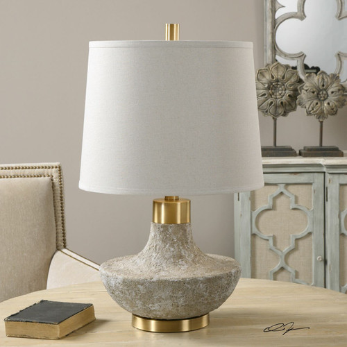 Volongo Stone Ivory Lamp (27083)